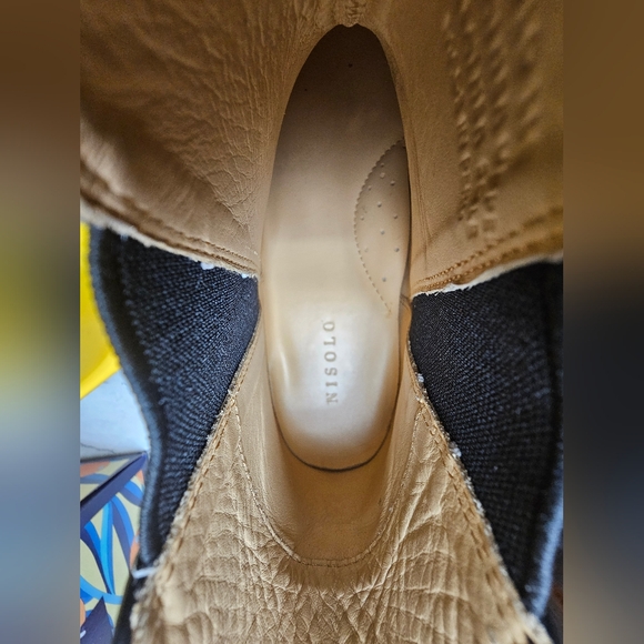 Black Leather Nisolo Chelsea Boots Sz 9 Like New - Picture 5 of 9